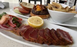 Seared Ahi Tuna & Cheeseburger