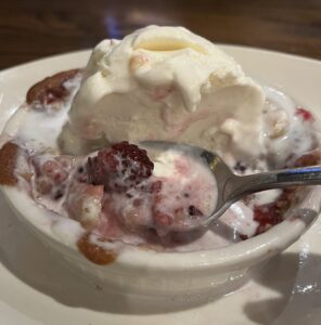 Campfire Lemon Blackberry Cobbler